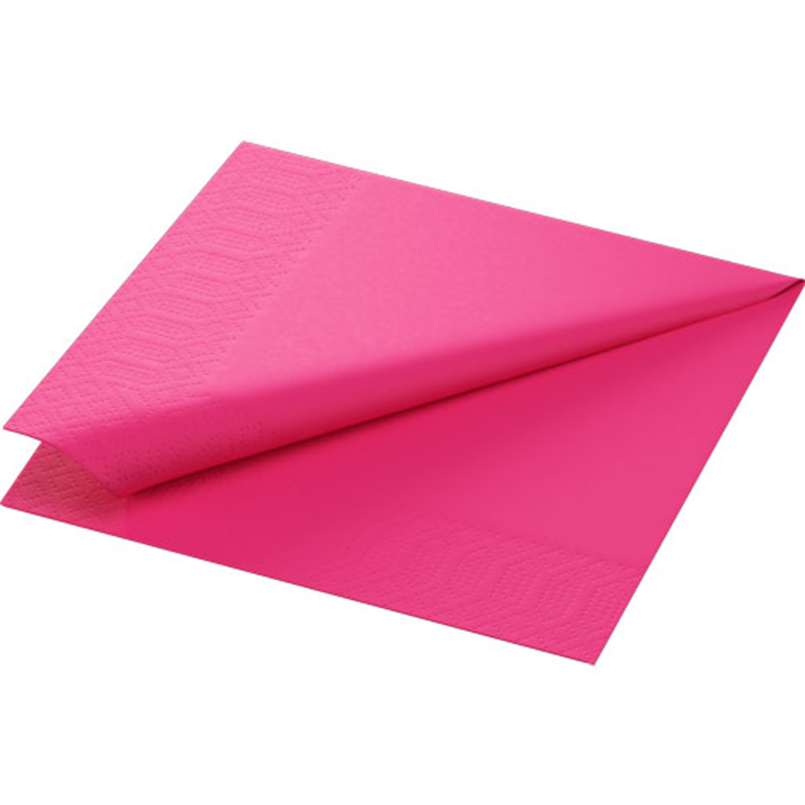 165586 Serwetka Tissue 33 x 33 cm Fuksja 2-warstwowa