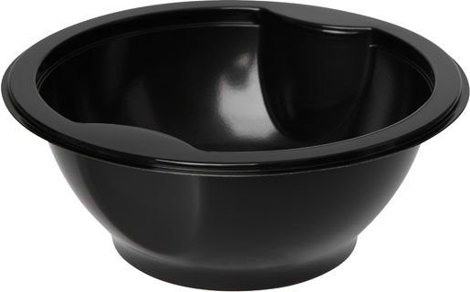 177908 Miska 153 x 153 x 60 mm Czarny 1-Komory