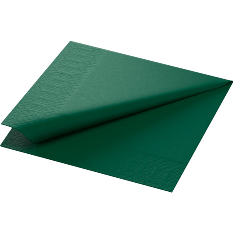 180382 Serwetka Tissue 33 x 33 cm Ciemnozielony 2-warstwowa